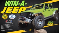 Win this brand new 2021 Gecko Green Jeep JT Gladiator pickup! Drawing 2/18/23  Tickets    $20 